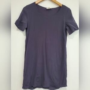 ARITIZA Wilfred Free Navy tshirt style mini dress/tunic sizeXS P2P 17"